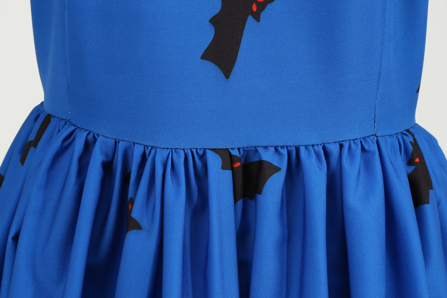 Womens Retro Lace round Neck Short-Sleeved Printed Maxi Dress for Cosplay Party